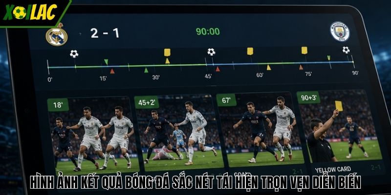 Hình ảnh kết quả bóng đá sắc nét tái hiện trọn vẹn diễn biến