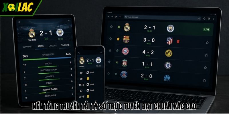 Nền tảng truyền tải tỷ số trực tuyến đạt chuẩn xác cao